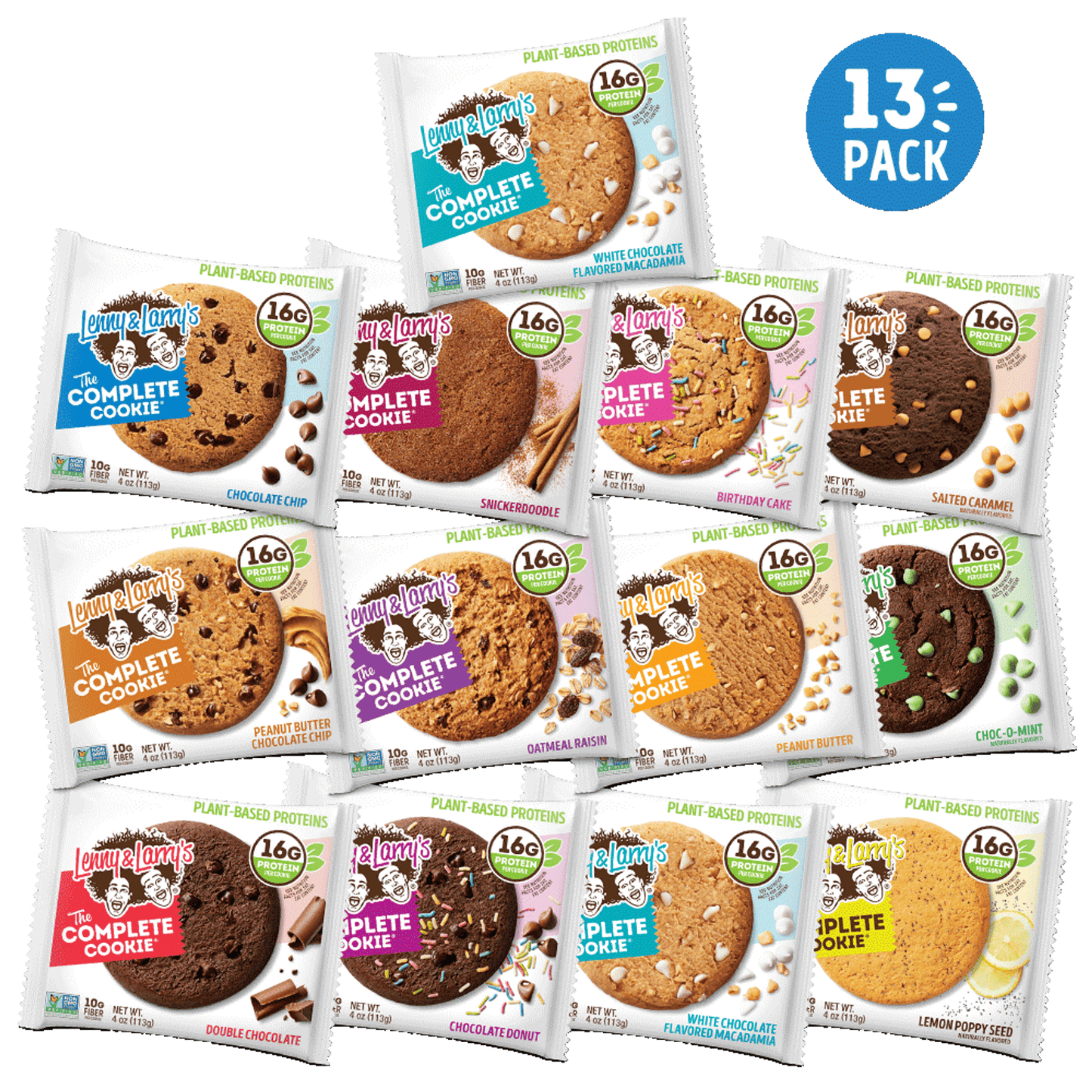 COOKIES PROTÉINÉS COMPLETS - LENNY & LARRY'S - 16g unité