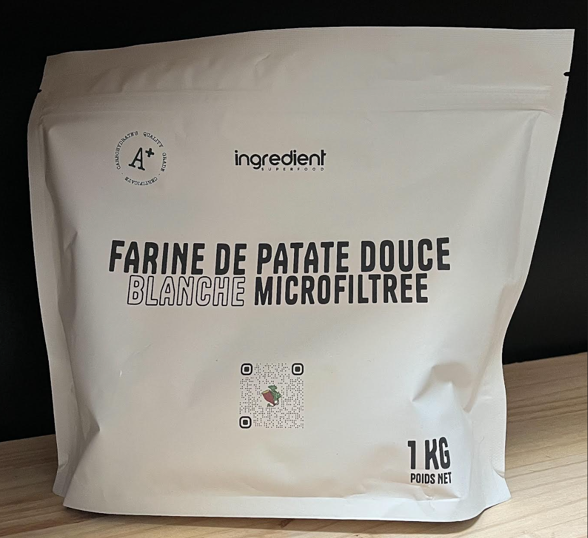Farine de patate douce microfiltrée - Ingrédient Superfood - 1 kg